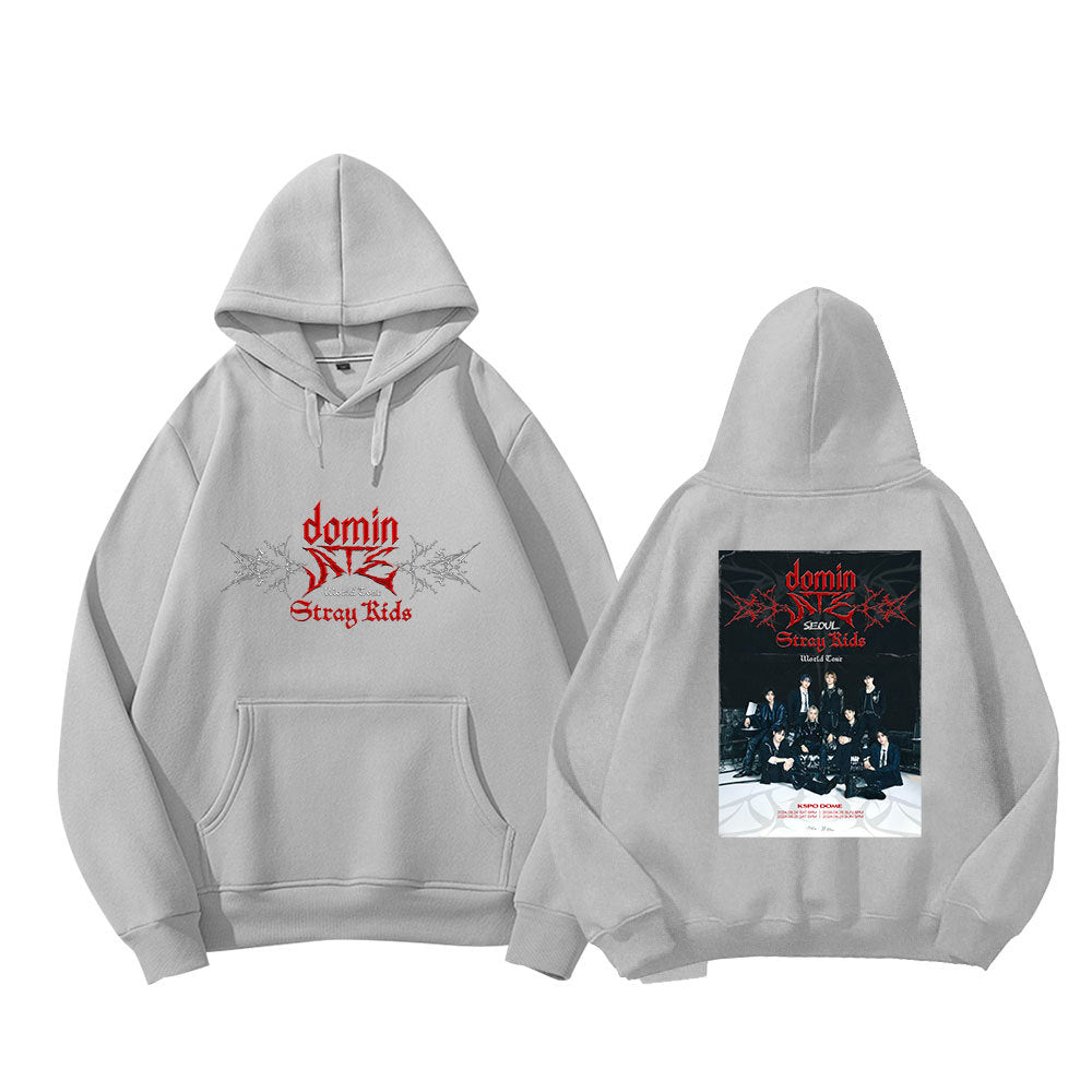 Stray Kids ATE Hoodie - Design C Grey