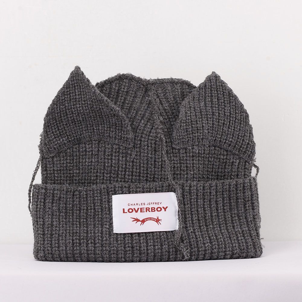 Cute Cat Ears Knitted Beanie - view 9