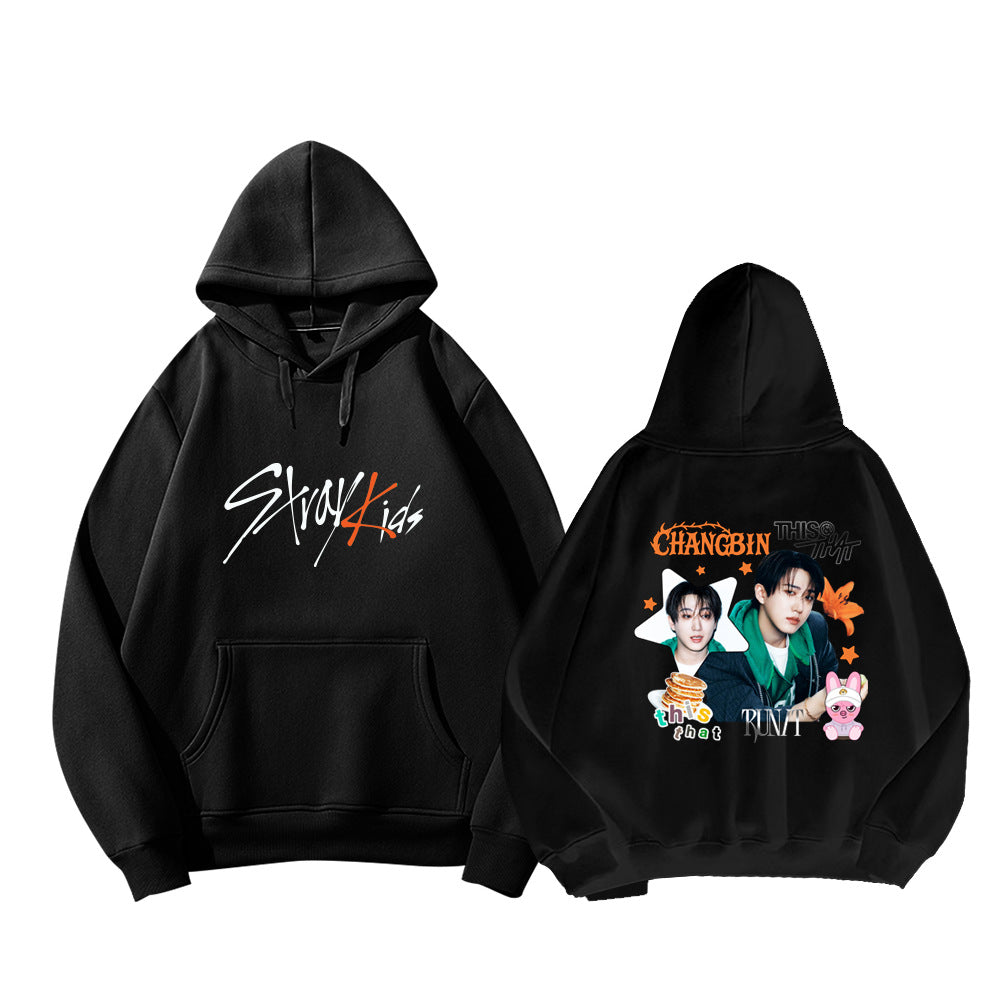 SKZ This & That Cartoon Print Pullover Hoodie - view 18