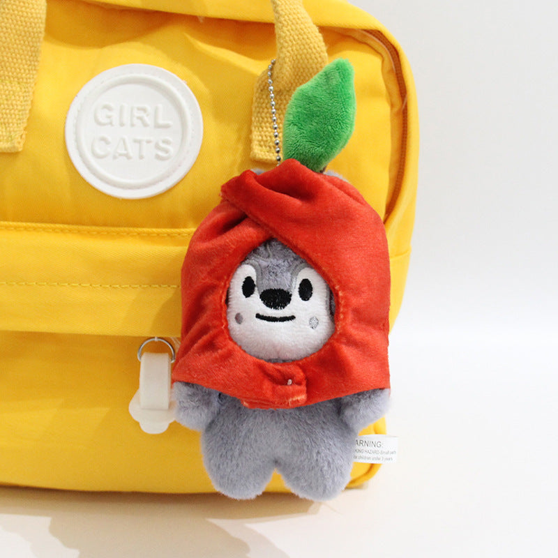 SKZOO Apple Hood Plush Pendant - Wolf Chan