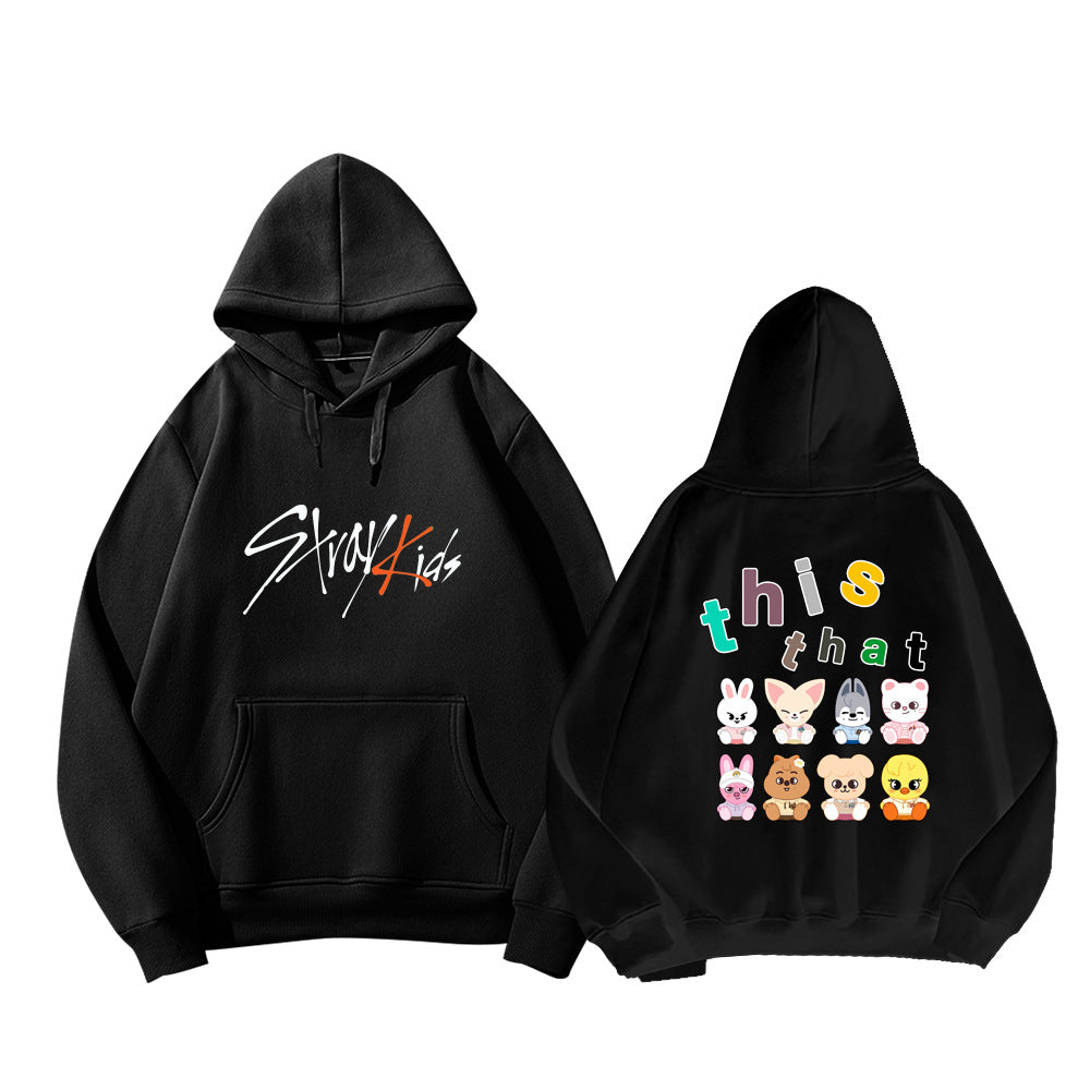 SKZ This & That Cartoon Print Pullover Hoodie - view 3