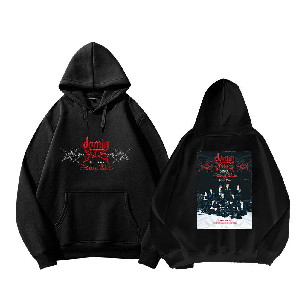 Stray Kids ATE Hoodie - Design C Black