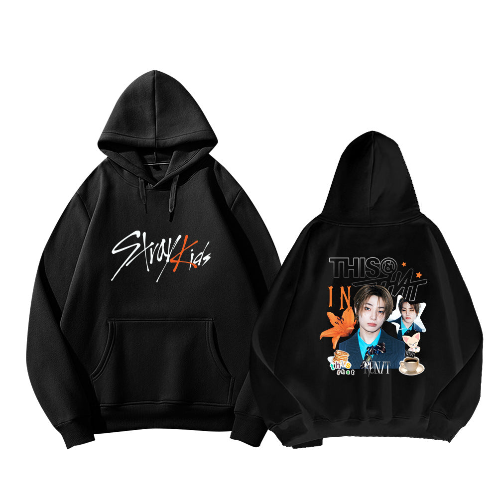 SKZ This & That Cartoon Print Pullover Hoodie - view 4
