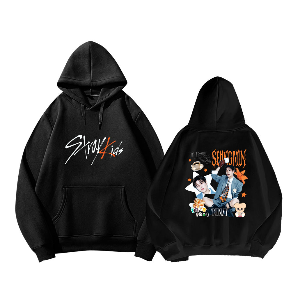 SKZ This & That Cartoon Print Pullover Hoodie - view 13