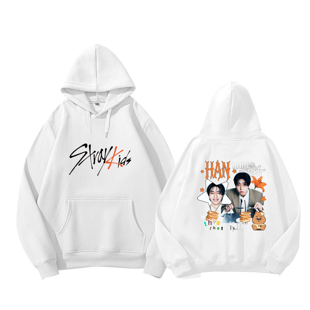 SKZ This & That Cartoon Print Pullover Hoodie - view 8