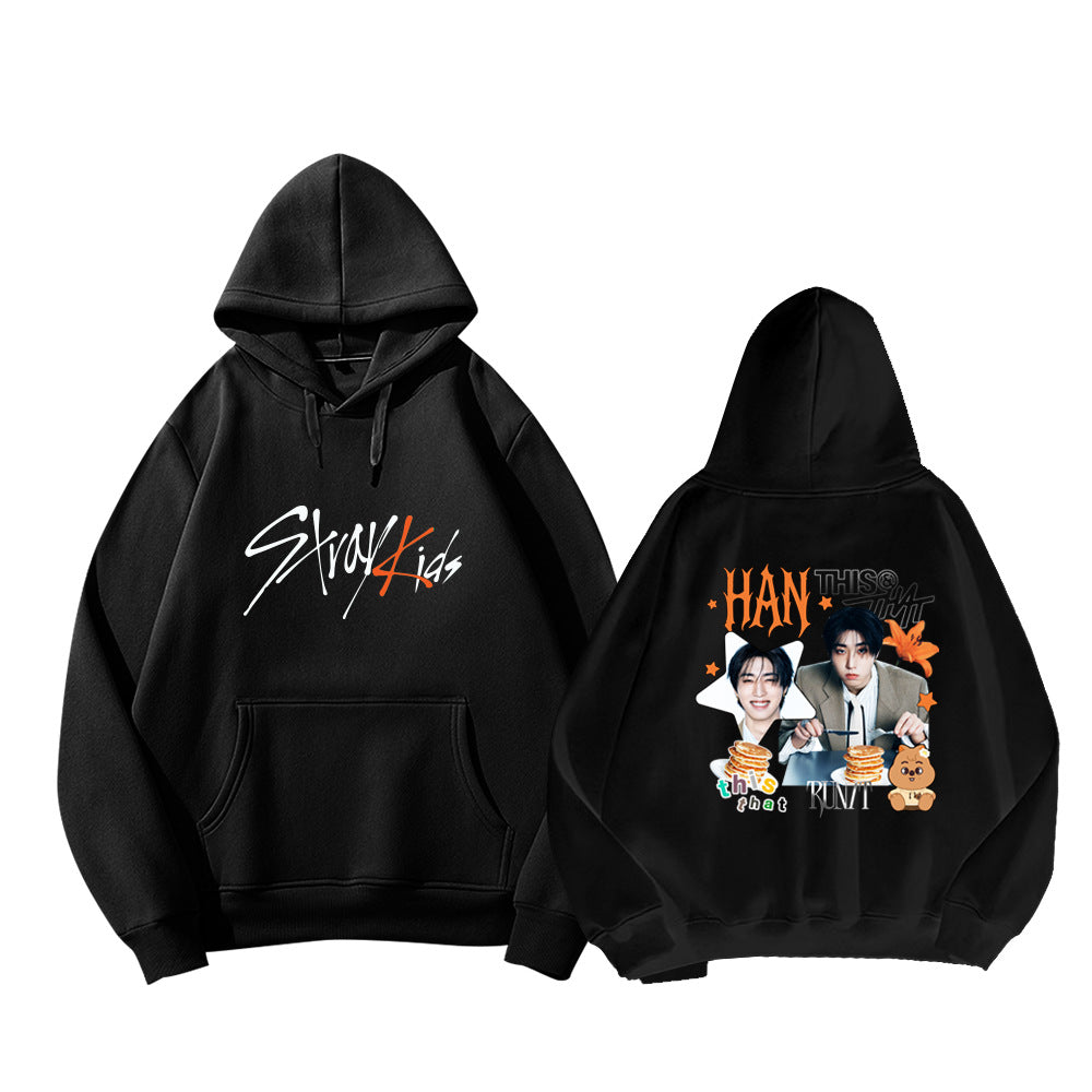 SKZ This & That Cartoon Print Pullover Hoodie - view 9