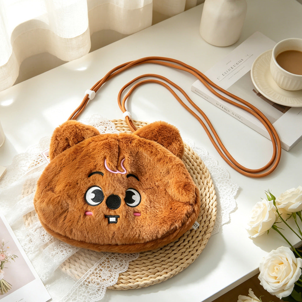 SKZOO Plush Crossbody Bag - Han Quokka