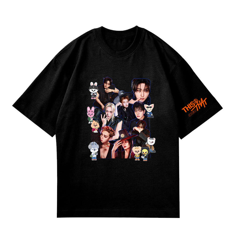 SKZ This & That T-Shirt - Design B Black