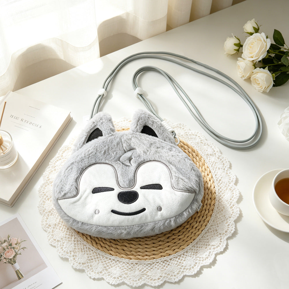 SKZOO Plush Crossbody Bag - Wolf Chan