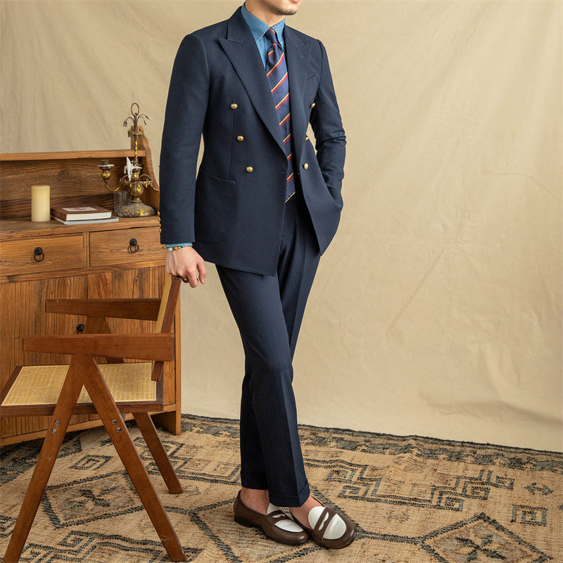 Fashion 2 Pieces Mens Suit Peak Lapel  For Party