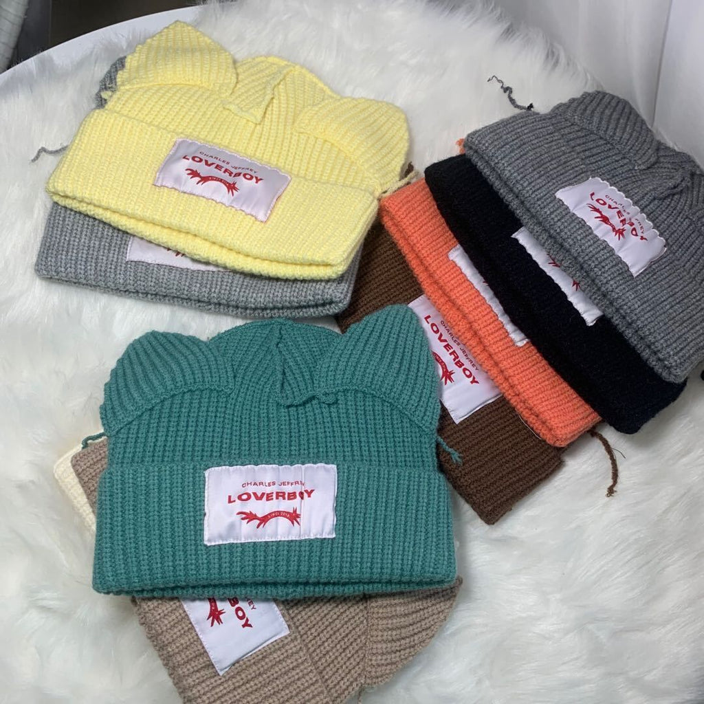 Cute Cat Ears Knitted Beanie - view 4