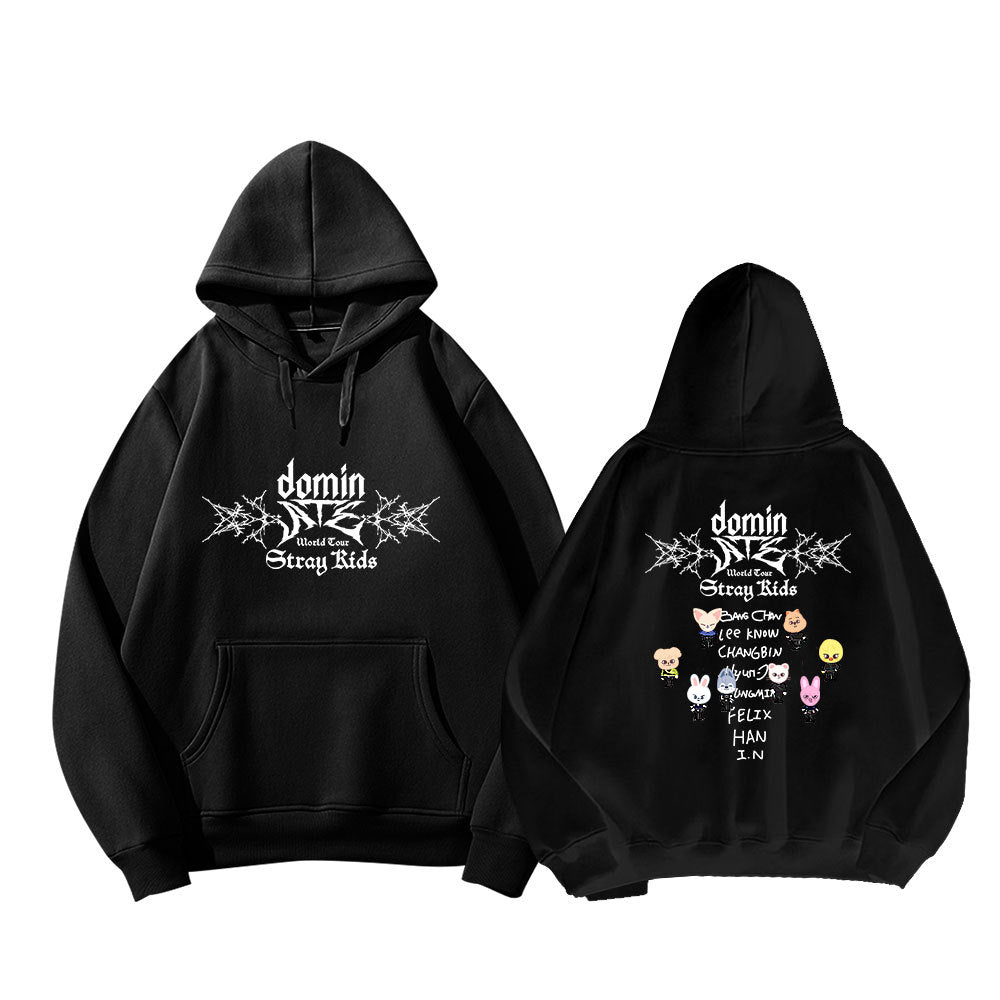 Stray Kids ATE Hoodie - Design B Black