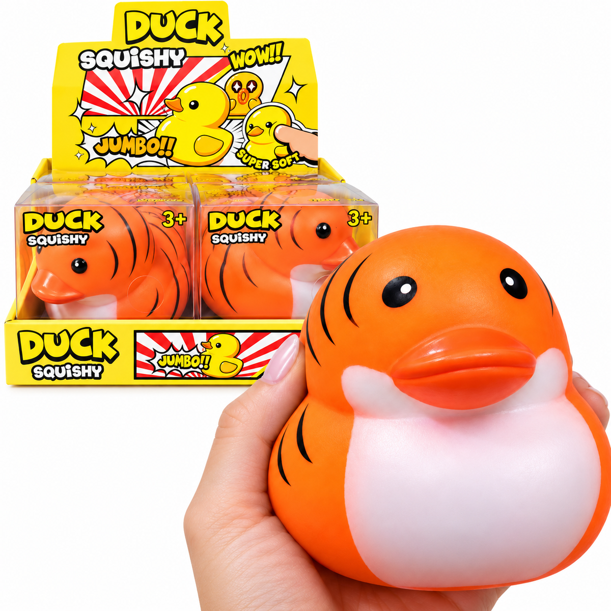 Giant Squishy Duck - Tiger