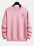 Rose Print Relax Fit Sweatshirt