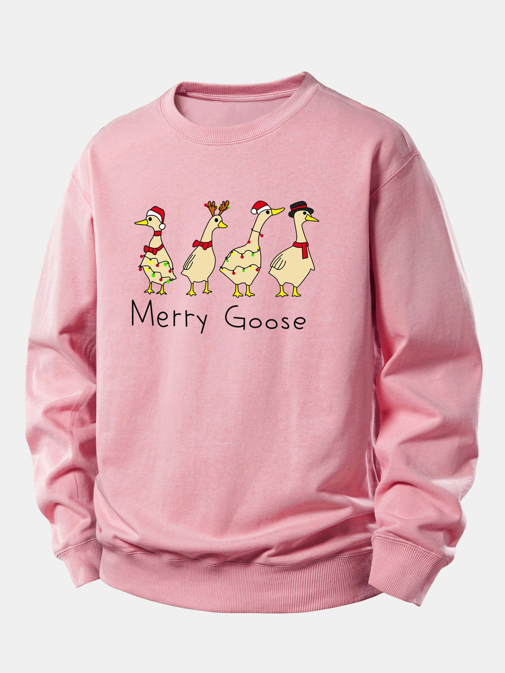 Christmas Duck Print Relax Fit Sweatshirt