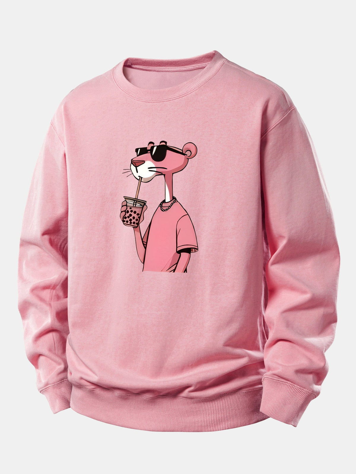 Pink Panther Print Relax Fit Sweatshirt