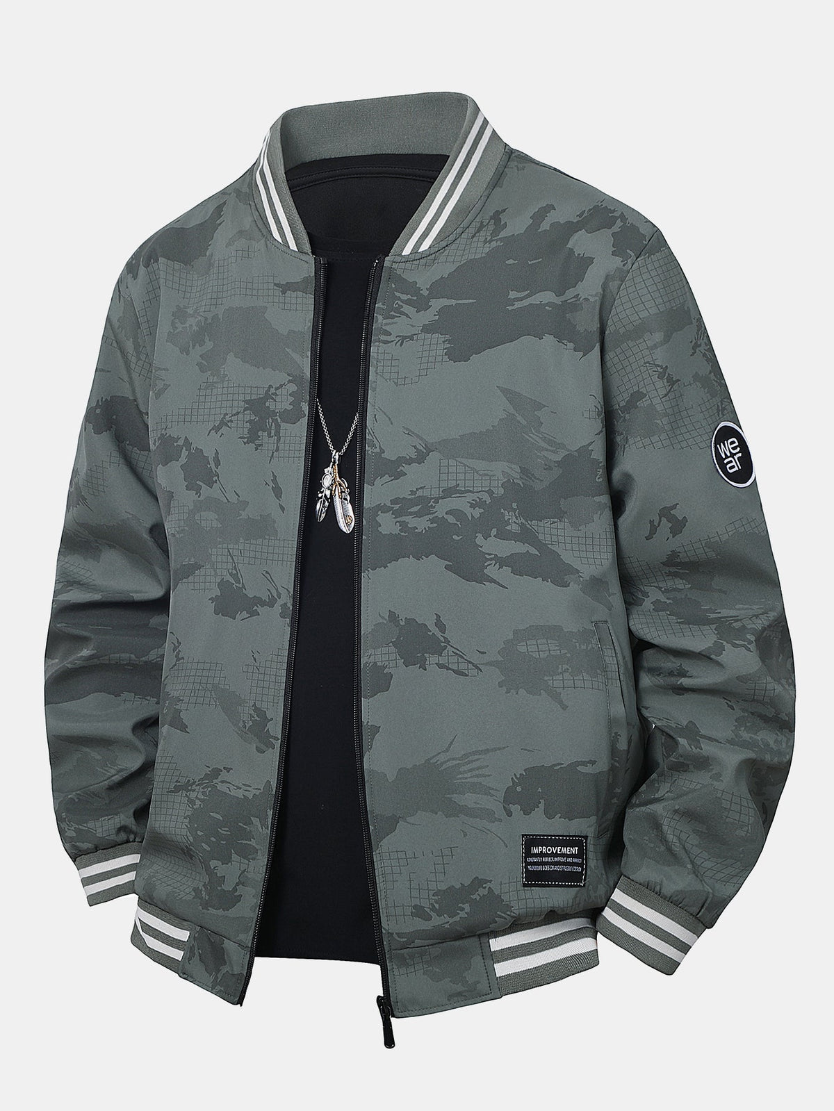 Camouflage Baseball Jacket