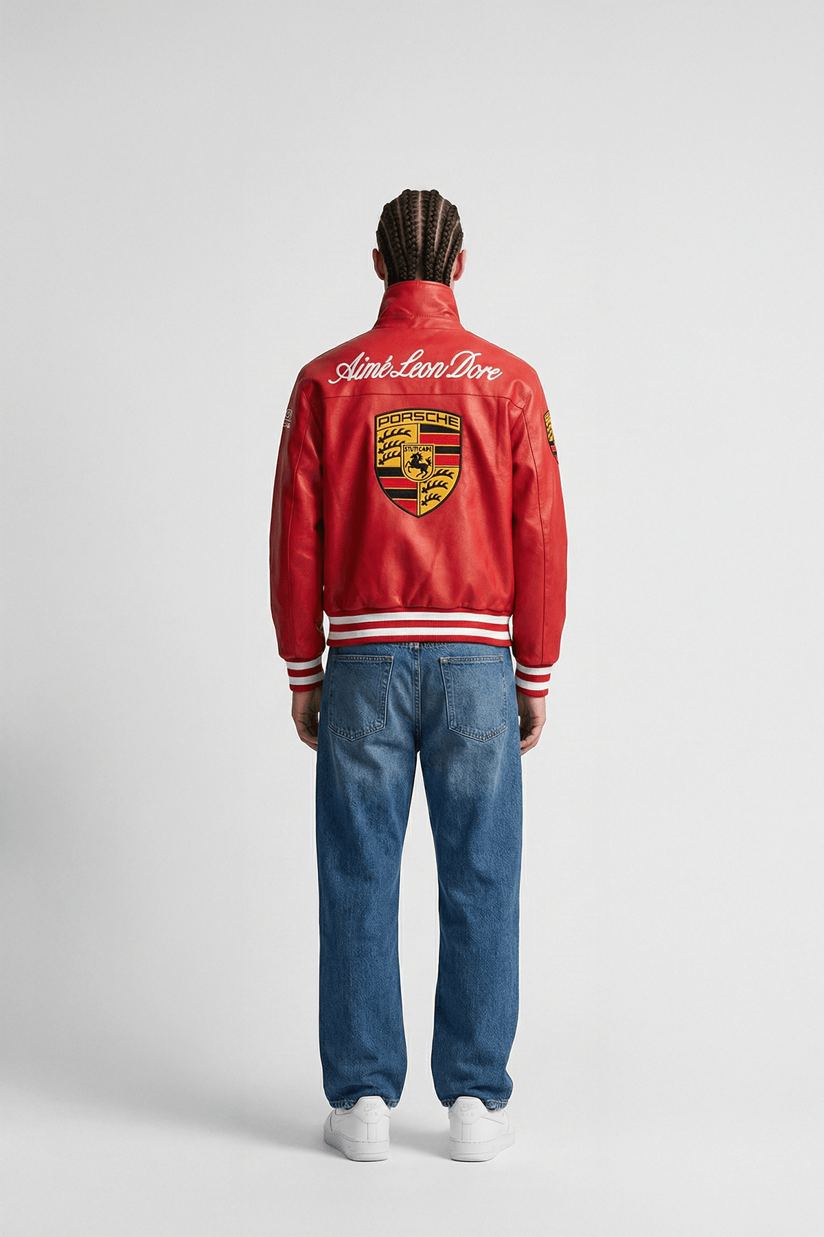 Porsche Vintage Leather Jacket – Red Edition