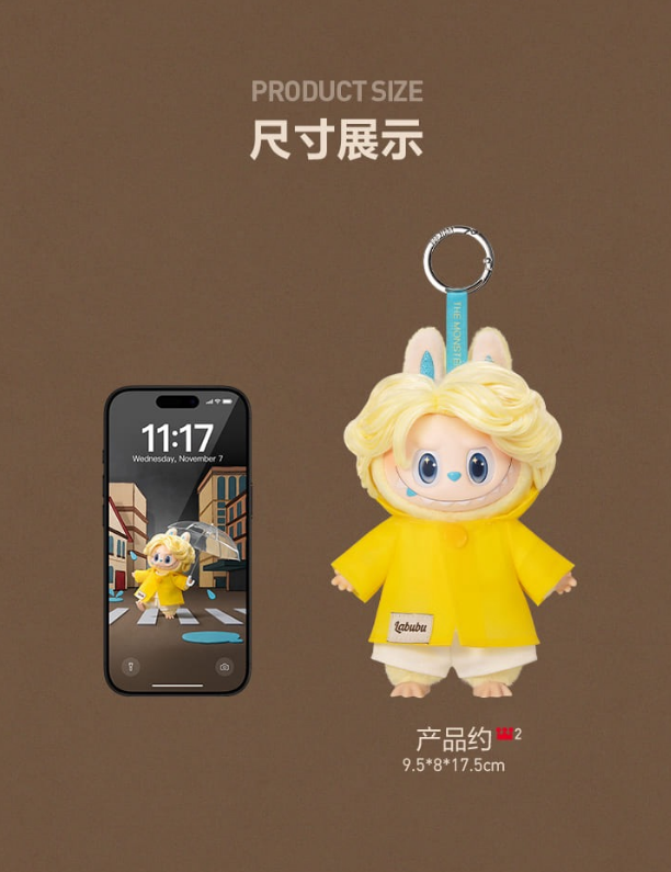 The Monsters Labubu Hair Salon Series Vinyl Plush Pendant