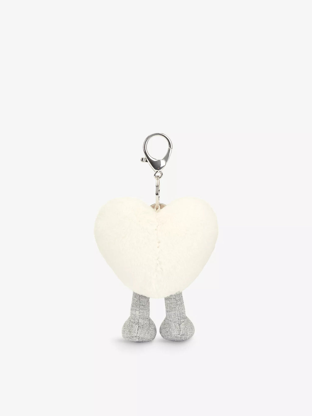 Amuseables Cream Heart Bag Charm One Size Jellycat