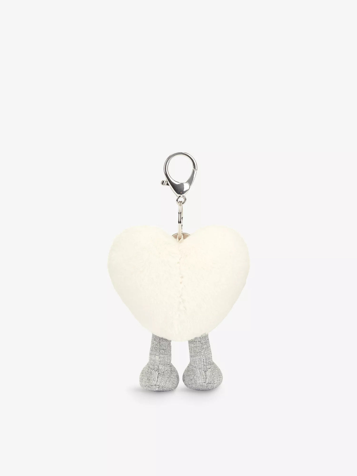 Amuseables Cream Heart Bag Charm One Size Jellycat