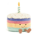 Amuseable Rainbow Birthday Cake