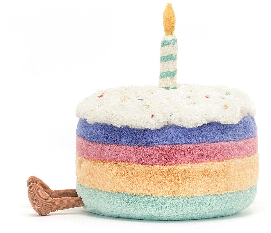 Amuseable Rainbow Birthday Cake