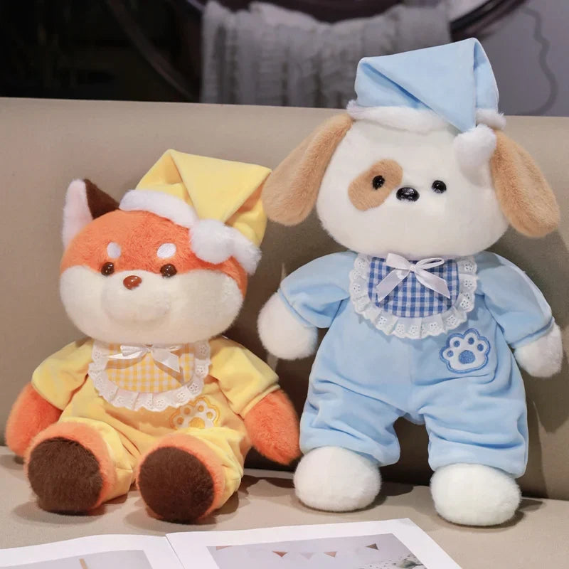 Cozy Bedtime Fox, Koala, and Dog Plushies for Dreamy Pajama Parties!