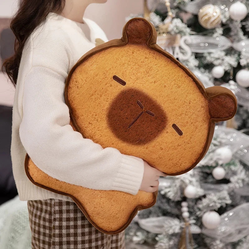Adorable Toasted Capybara Bread Plushies
