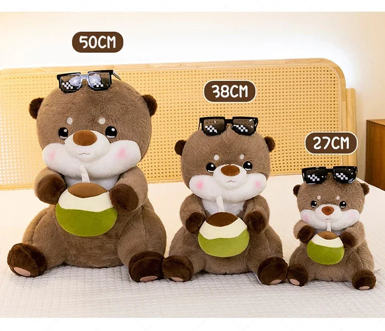 Charming Coconut Otter Plush Toy