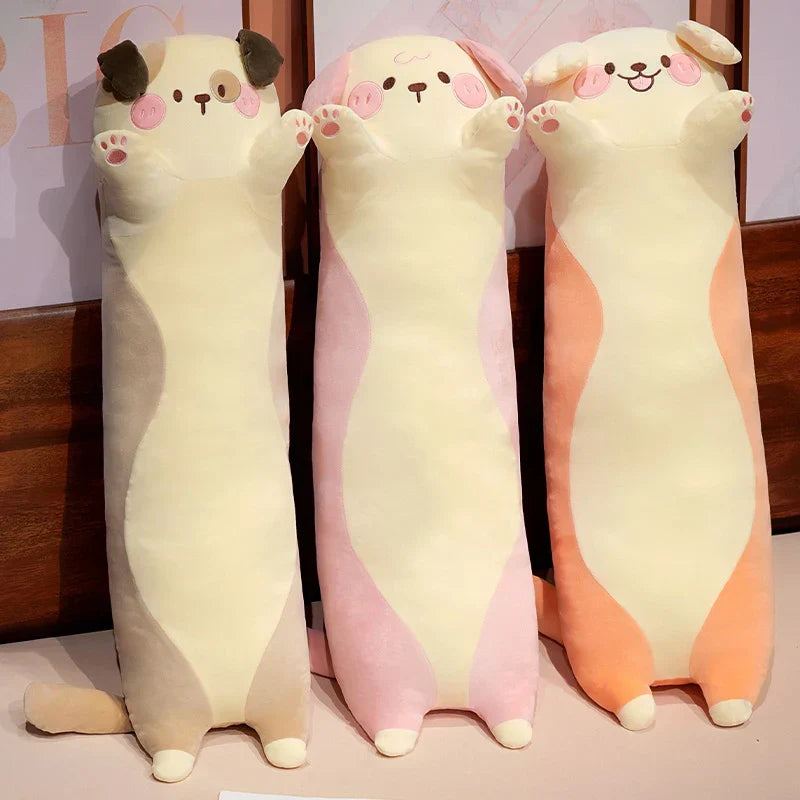 Adorable Long Snuggly Kawaii Dog Plush Toys