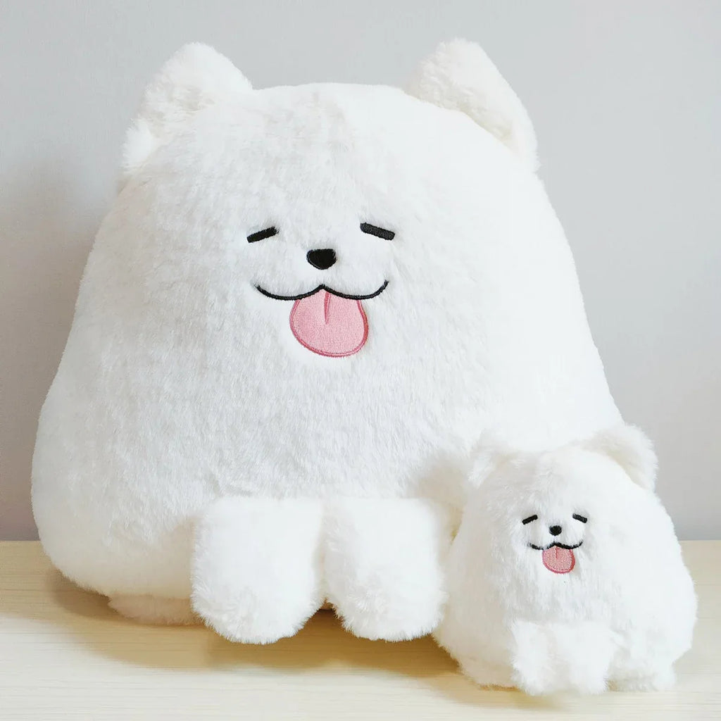 Adorable Fluffy White Samoyed Puppy Stuffed Animal