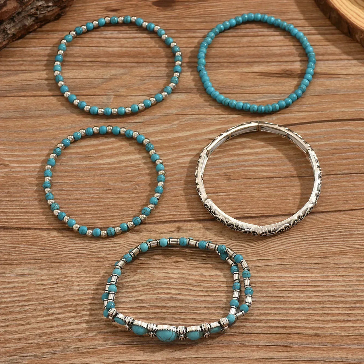 Marisol | Mehrlagiges Boho-Perlenarmband-Set