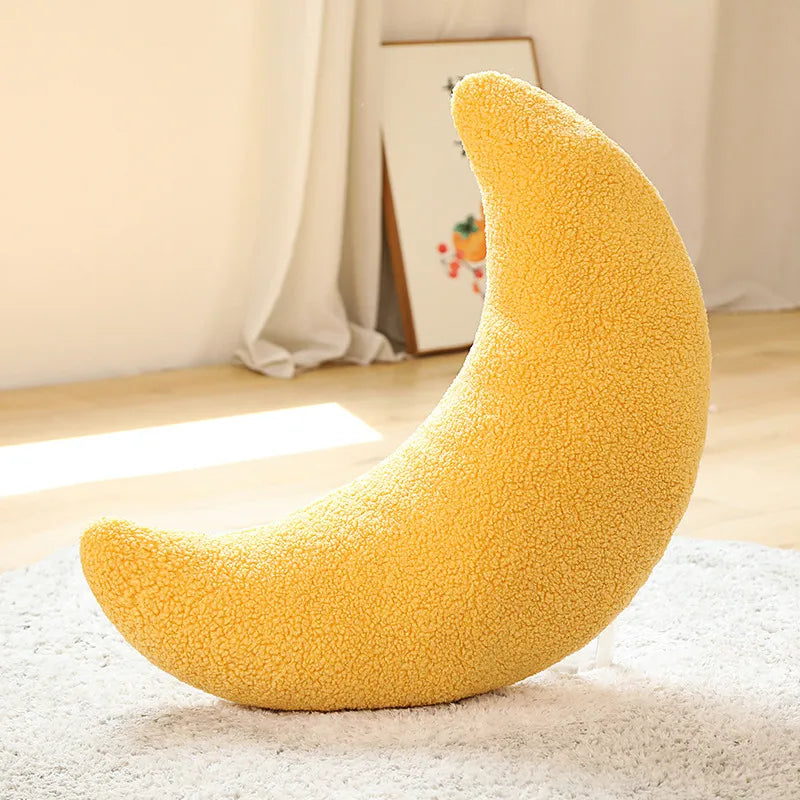 Charming Minimalist Moon Ball Plush Pillow Collection