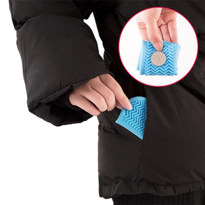 1 Pair Waterproof Non-Slip Silicone Shoe Cover High Elastic Wear Resistant Unisex Shoe Cover