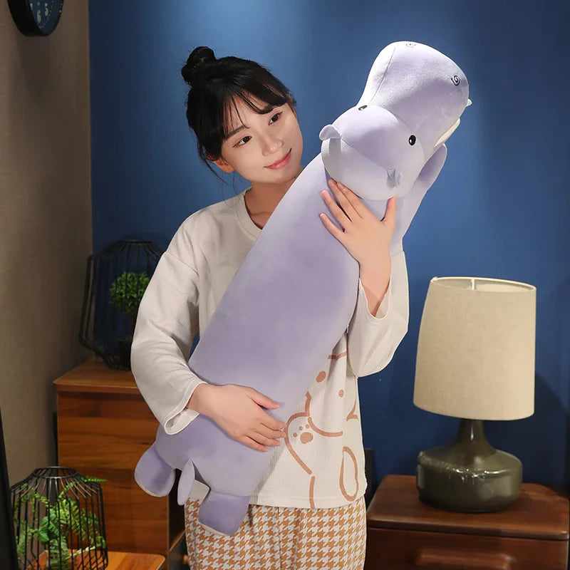 Cuddle Up with Our Adorable Long Snuggly Hippo Plushies!