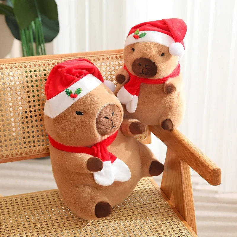 Adorable Christmas & New Year Baby Capybara Plush Toys