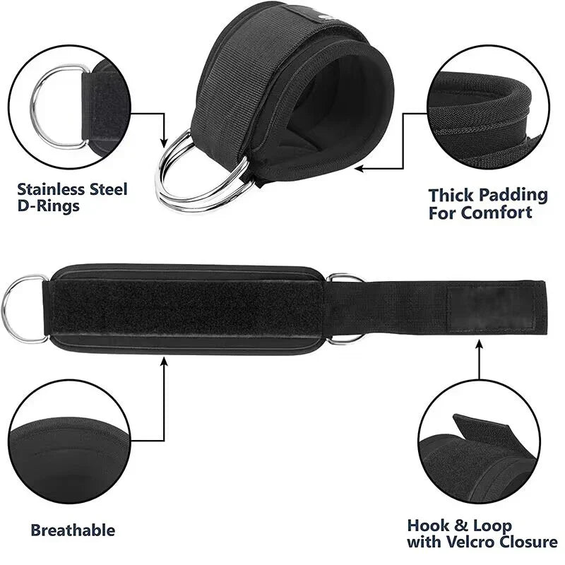 Ankle Straps Resistance Bands Set Fitness Workout Equipment