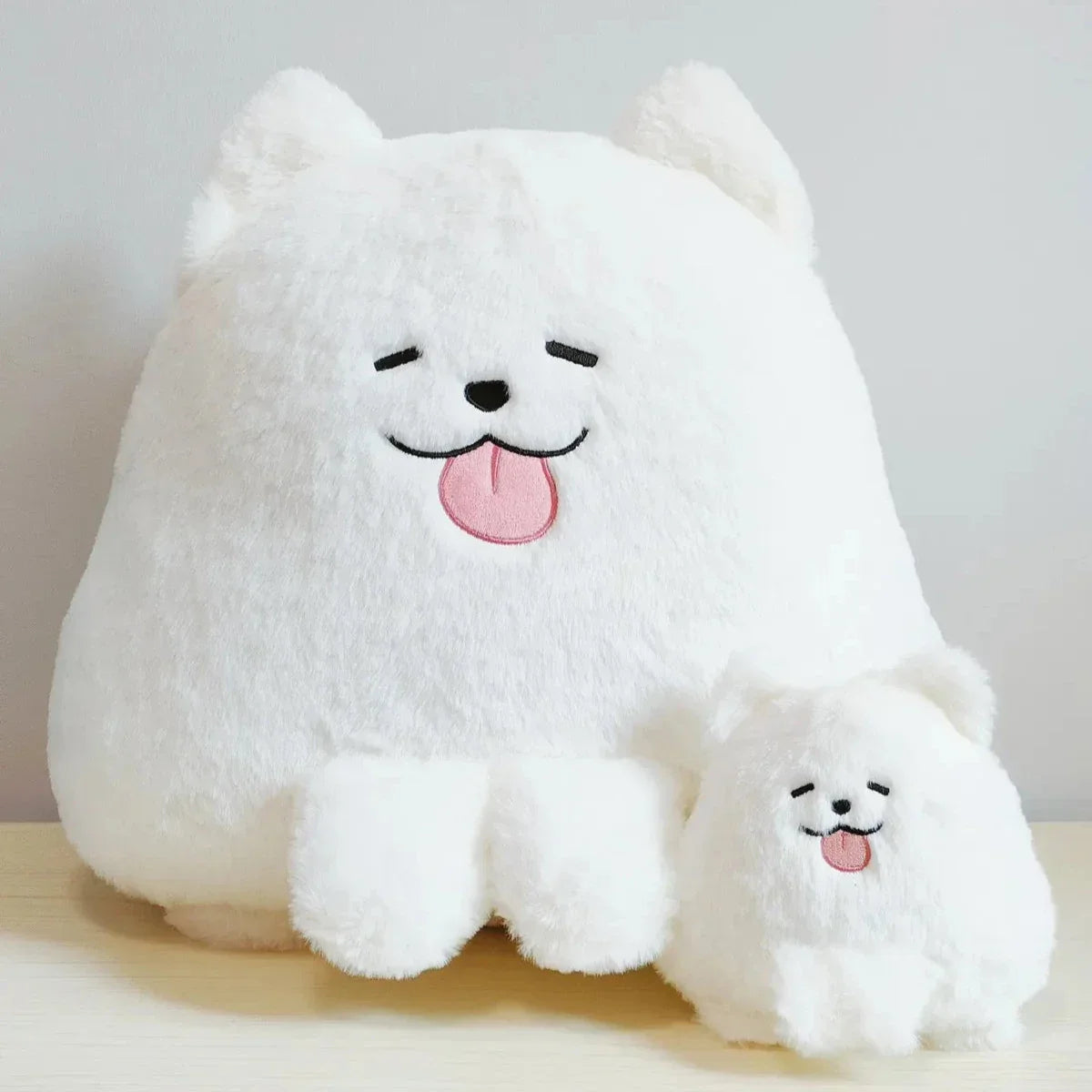 Adorable Fluffy White Samoyed Puppy Stuffed Animal