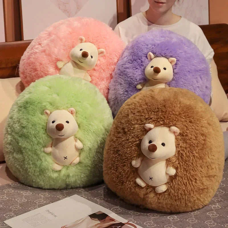 Adorable Fluffy Hedgehog Plush Toy