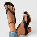 Leanne | Minimalist Block Heel Slide Sandal