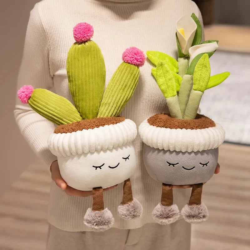 Adorable Plush Cactus Flower Toy
