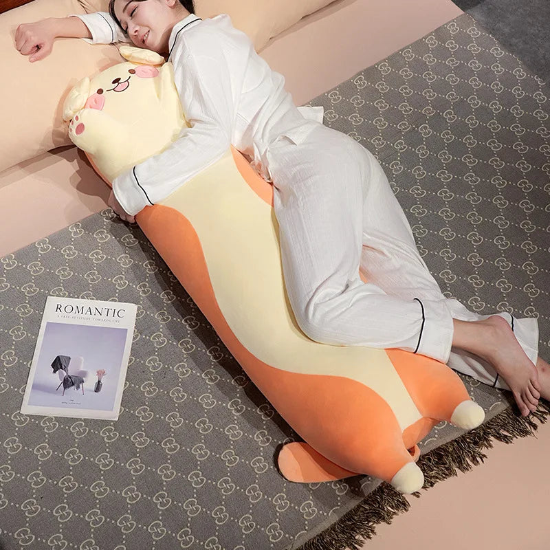 Adorable Long Snuggly Kawaii Dog Plush Toys