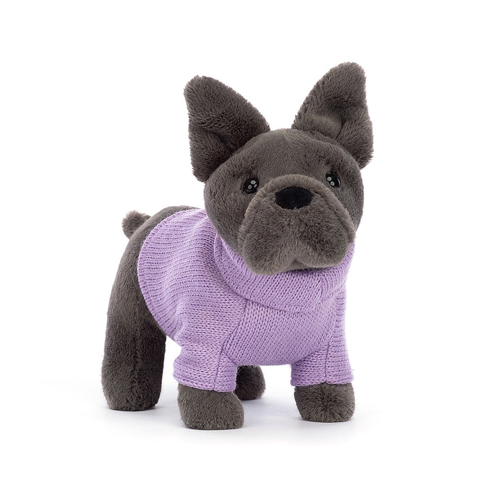 Pullover Französische Bulldogge Lila Einheitsgröße JELLYCAT