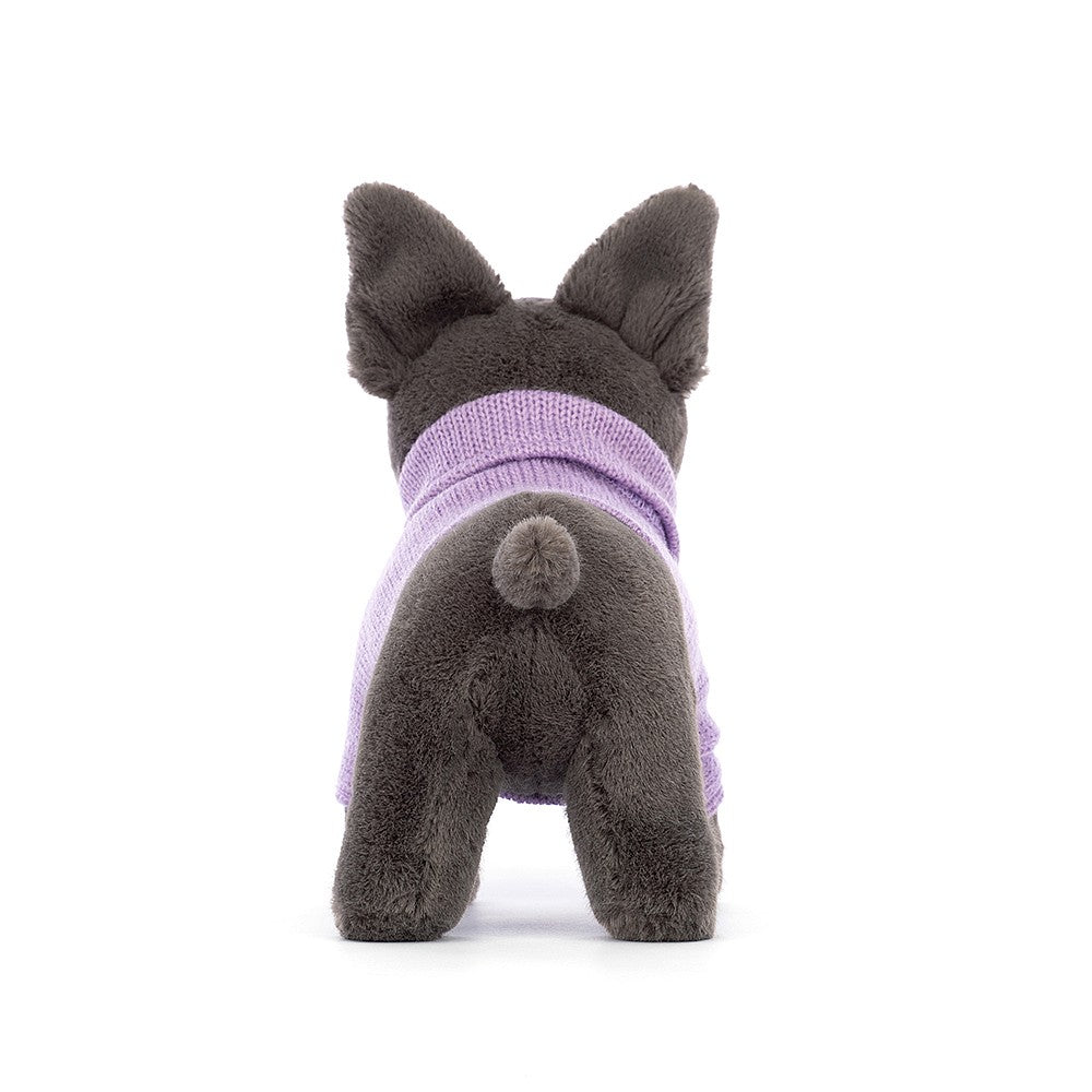 Pullover Französische Bulldogge Lila Einheitsgröße JELLYCAT
