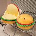 Delightful Plush Happy Hamburger Pillow
