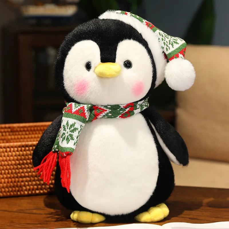 Adorably Cute Christmas Penguin Plush Toy
