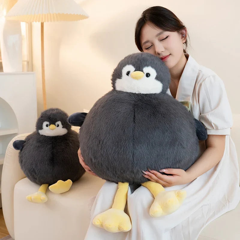 Adorably Plump Round Penguin Plush Toy