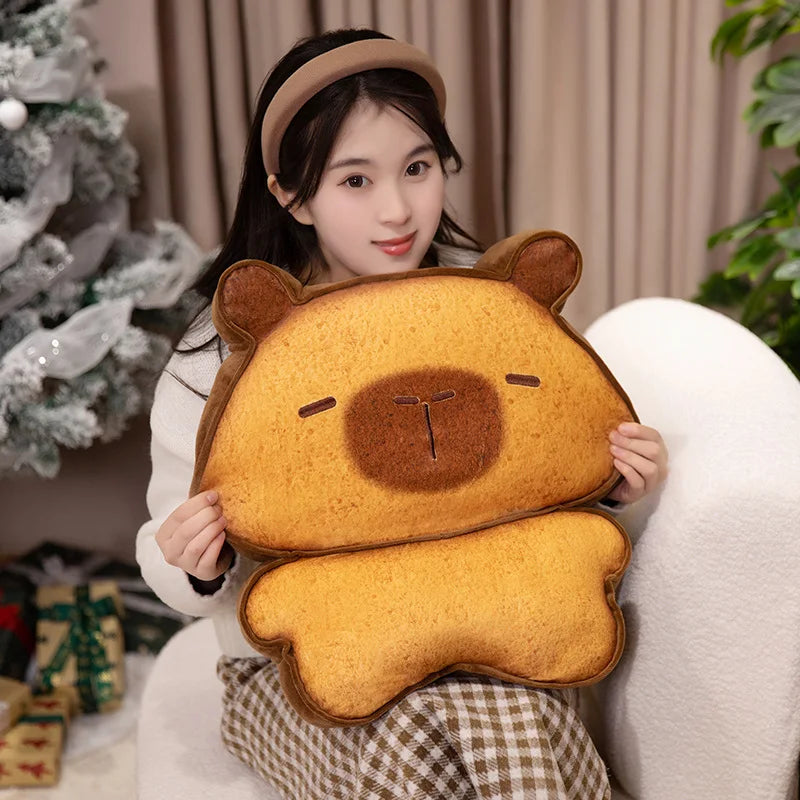 Adorable Toasted Capybara Bread Plushies