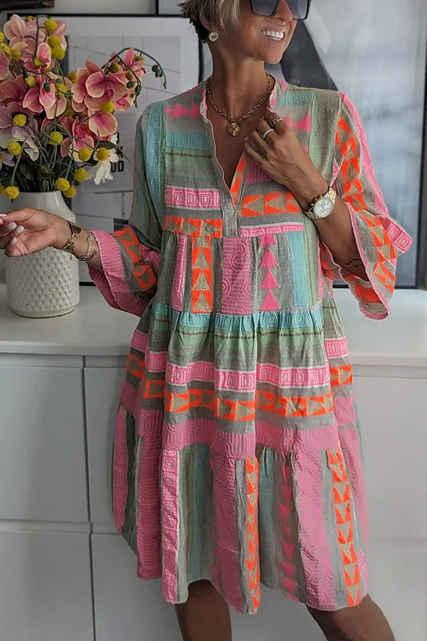Livia | Elegantes Boho-Kleid mit weiten Ärmeln